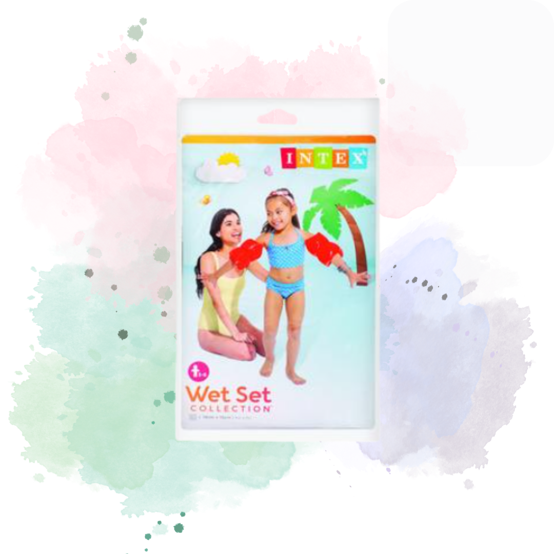 Intext Orange Inflatable Arm Band Floaties: 3-6YRS