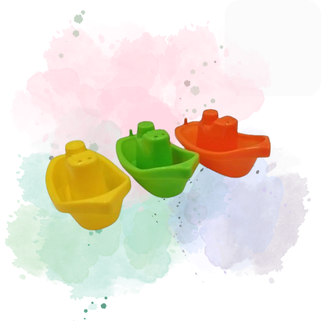 3 Piece Bath Buddies Boats