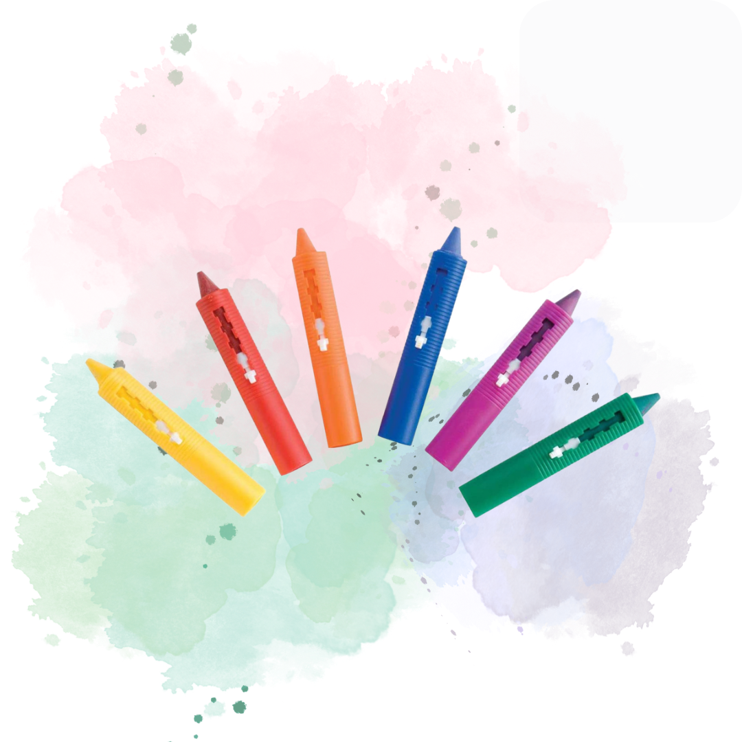 6-Piece Baby Bath Buddies Crayons