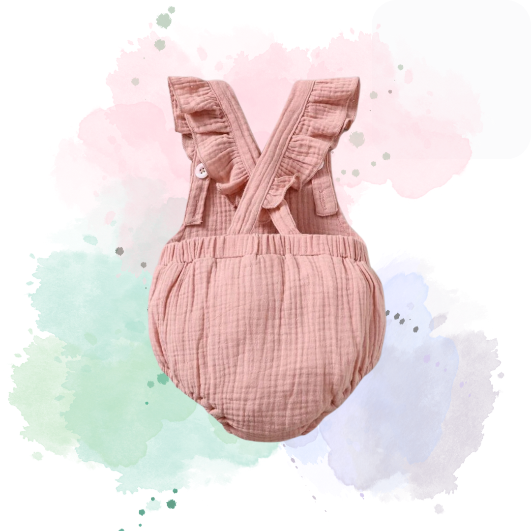 Cute Pastel Pink Baby Ruffle Bodysuit