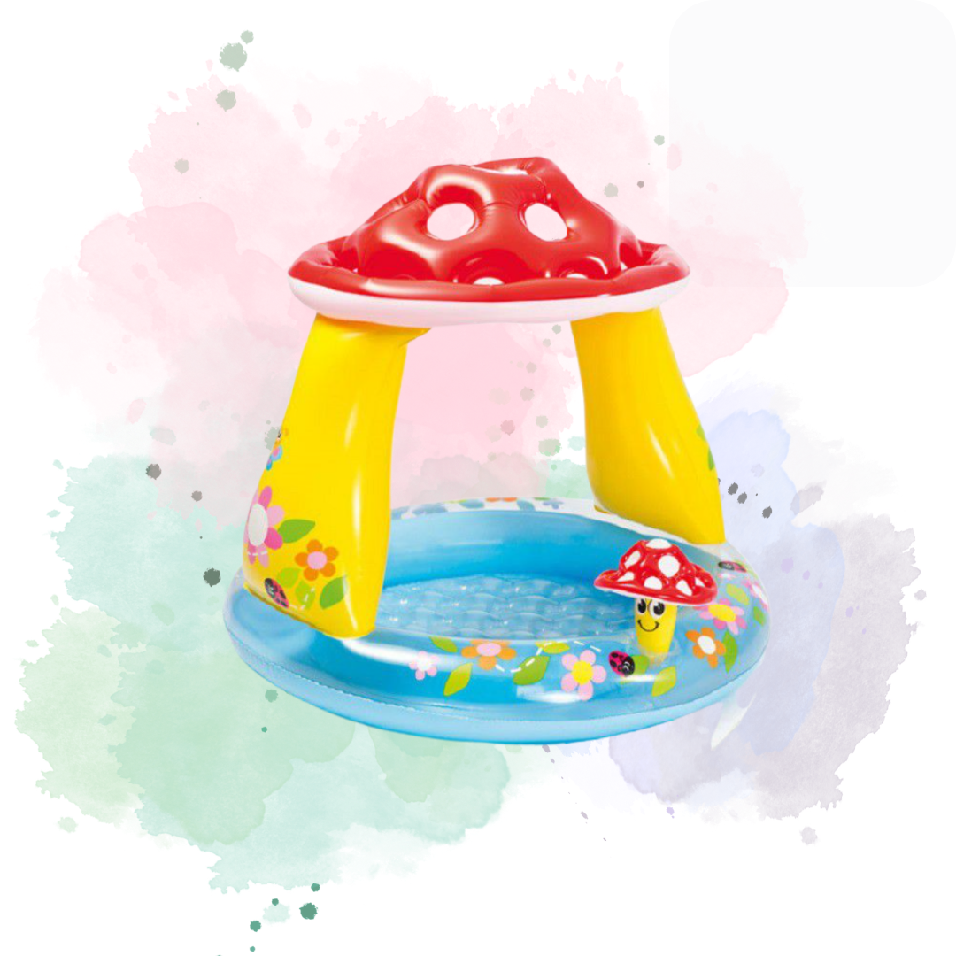 Cute Mushroom Baby Shade Pool From Intex