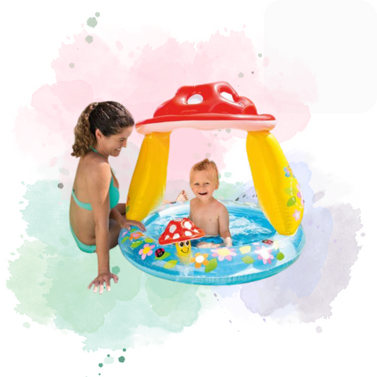 Cute Mushroom Baby Shade Pool From Intex