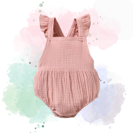 Cute Pastel Pink Baby Ruffle Bodysuit