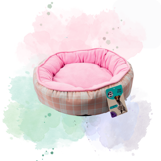 Bubblegum Pink Snuggly Pet Bed