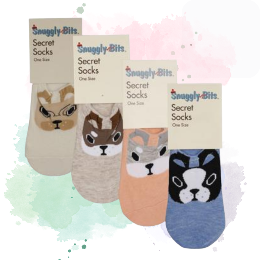 Pastel Pet Print Secret Socks