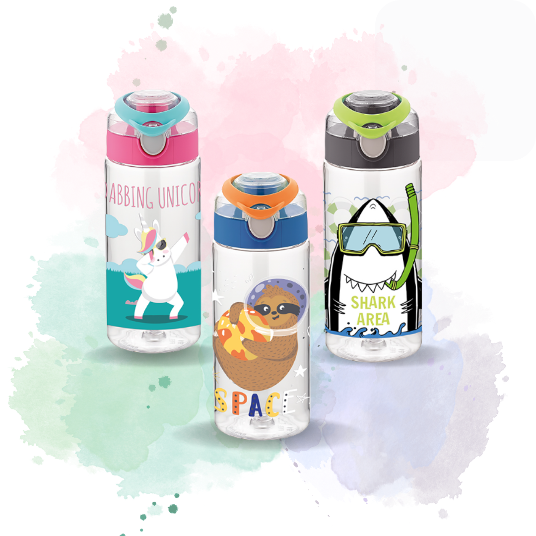 Cute Themed 500ml Water Bottles