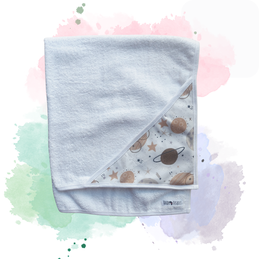 HOODED TOWEL - HAPPY MOON - BABA FISHEES