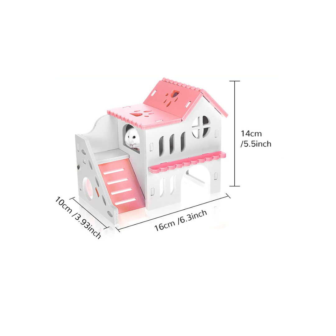 Pink and White Hamster House